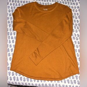 Time and tru brown Long Sleeve Top